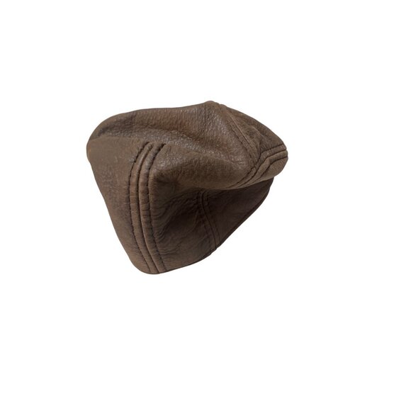 Brown Scala Leather Newsboy Cap Hat S/M - Picture 3 of 5
